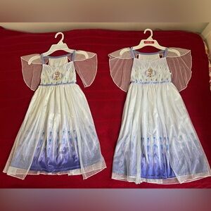 2 dresses for girls 4 and 6 ages.Disney Frozen Kids Costume Dress Purple&White